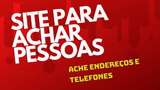 SITE PARA CONSULTAR O CPF I Ache endereços e telefones pelo nome completo [upl. by Stormi]