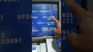 cara cek saldo brizzi di atm bri bank bankbri atm brizzi saldouang [upl. by Alleacim]