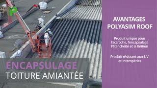 Encapsulage toiture amiantée avec le POLYASIM ROOF [upl. by Bernat27]