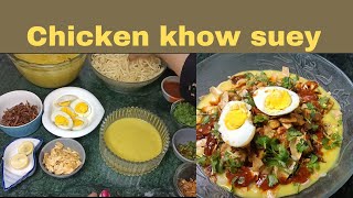 Burmese khow suey creamy impressive chicken khow suey recipe by Pirahs kitchen [upl. by Ronal]