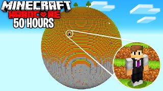 I Survived 50 HOURS on a SPHERE in Minecraft Hardcore [upl. by Sacha730]