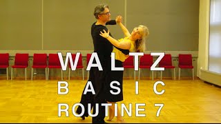 How to Dance Waltz  Basic Routine 7 [upl. by Aihsoem]