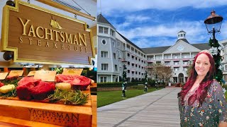 Yachtsman Steakhouse Review At Disneys Yacht Club Resort  Disney Vlog  Walt Disney World Video [upl. by Aidnahs]