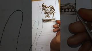 Mehndi designmehndihennatattoomehndishortstrendingshortvideoviralvideoytshortsyt [upl. by Johnnie906]