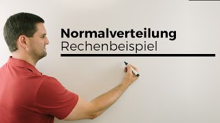 Normalverteilung Rechenbeispiel warum 05 Erklärung Stochastik Statistik [upl. by Gipsy]