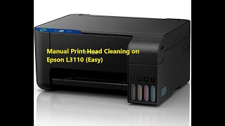 How to manually print head cleaning on Epson l3110 Easy DIY Tutorials [upl. by Shugart]