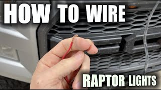 How to wire raptor grill LED lights [upl. by Penman]