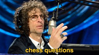 Consulting Howard Stern on chess [upl. by Ahsekel]