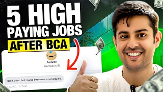 Top 5 highest paying jobs after BCA  Best career options after BCA [upl. by Laurence]