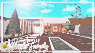 ROBLOX BLOXBURG Onestory Blush Family House  50k housebuild ♡ [upl. by Dougald]