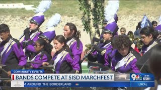 Area marching bands compete at 30th annual SISD Marchfest [upl. by Tench]