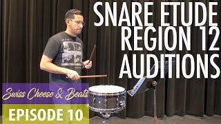 Region 12 Snare Drum Etude  Swiss Cheese amp Beats  Ep 10 [upl. by Anaicul]