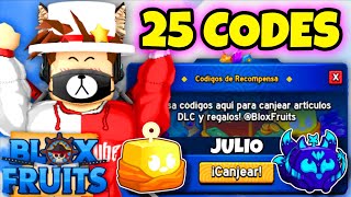 25 CODIGOS DE BLOX FRUITS CODES ROBLOX JULIO 2024 [upl. by Lananna185]