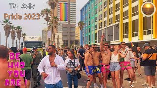 Walk through the Pride Parade  Tel Aviv 2023 [upl. by Eirellav]