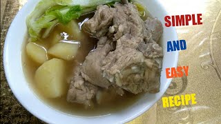 HOW TO COOK NILAGANG BUTOBUTO NG BABOY [upl. by Alomeda]