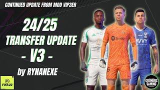 FIFA 22 SQUAD UPDATE 2425 by RYNANEXE for MOD VIP3ER NO EEP MOD  TUTORIAL INSTALL fifa22 [upl. by Eninnaj]