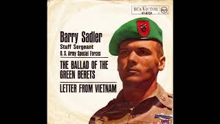 Ballad of the Green Berets  Ssgt Barry Sadler 1966 [upl. by Accebar200]