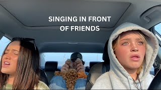 Singing in front of friends and family priceless reactions [upl. by Laehcim]