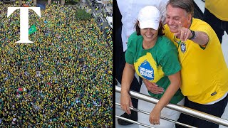 I’m a victim Jair Bolsonaro tells crowds amid ‘coup’ inquiry [upl. by Isayg]