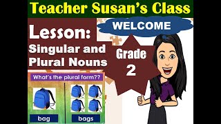 Singular and Plural Nouns Grade 2Teacher Susans Class [upl. by Medor860]