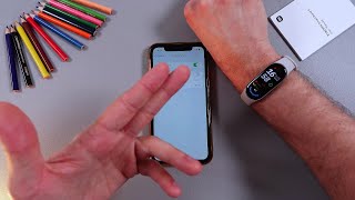 Xiaomi Smart Band 9  How to Change Time amp Date [upl. by Chiquia94]