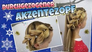 AKZENTE ZOPF durchgezogen🎀Haare mittellang🎀coole Mädchen ZöpfeampFrisuren [upl. by Linc]