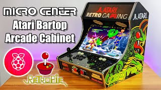 Raspberry Pi Atari Bartop Arcade Cabinet Kit From Micro Center [upl. by Ttennaj17]