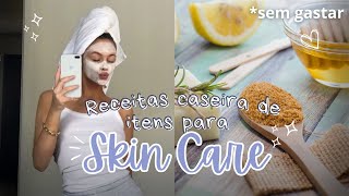 RECEITAS CASEIRAS de ITENS PARA SKIN CARE 💆‍♀️✨ [upl. by Derian]