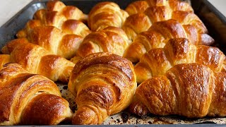 CROISSANTS FATTI IN CASA 🥐I CORNETTI SFOGLIATI UNA RICETTA SEMPLICE 👌 [upl. by Liartnod233]