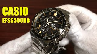 Unboxing Casio Edifice EFSS500 Solar Power Chronograph Watch EFSS500DB1BV [upl. by Petromilli53]