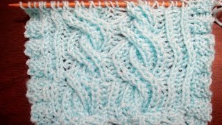 KNITTING PATTERN  Brioche Reversible cable  tutorial simple method [upl. by Erej]