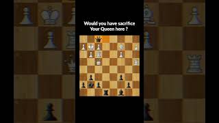 Queen sacrifice  Chess tactics [upl. by Jarret164]