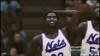 NBA2K24 MyLeague January 7th 1984 Atlanta Hawks 1717 vs New Jersey Nets 259 [upl. by Annayd462]