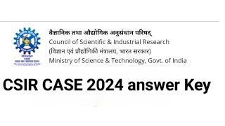 Check CSIR CASE SoAsO Answer Key 2024 and Cutoff [upl. by Earised]