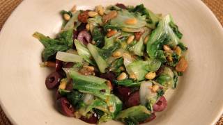 Sauteed Escarole Recipe  Laura Vitale  Laura in the Kitchen Episode 303 [upl. by Gipsy391]