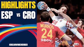 Spain vs Croatia Highlights  Day 17  Mens EHF EURO 2020 [upl. by Granville138]