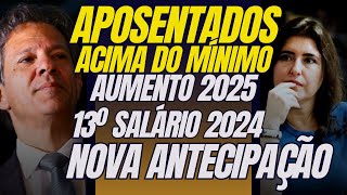 Ao Vivo 1915  Aposentados Acima do Mínimo Aumento 2025  13º Salário Antecipado 2024 Mais Uma Vez [upl. by Leschen164]