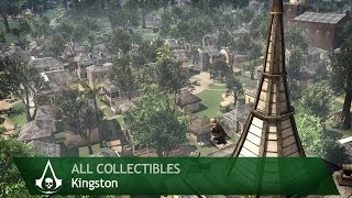 Assassins Creed 4 Black Flag  Kingston Major Locations All collectibles [upl. by Sivartal986]