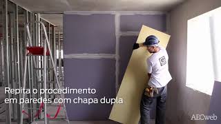 Instalação de parede de drywall [upl. by Khosrow410]