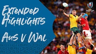 Extended Highlights Australia 2529 Wales  Rugby World Cup 2019 [upl. by Emily]