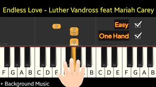 Endless Love  Luther Vandross feat Mariah Carey  piano easy one hand [upl. by Sussman]