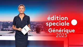 France 2  Générique Édition Spéciale 2023 avec Titres [upl. by Aivle]