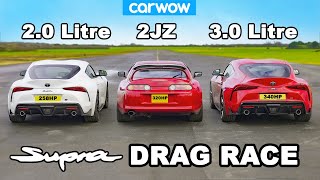 Supra DRAG RACE 30 v 20 v Mk4 [upl. by Caron168]