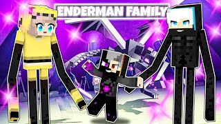 Playing as the ENDERMAN FAMILY In Minecraft Hindi [upl. by Aillicsirp]