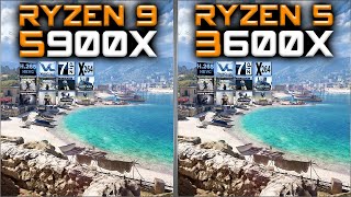 Ryzen 9 5900X vs Ryzen 5 3600X Benchmarks – 15 Tests 🔥 [upl. by Gipsy]