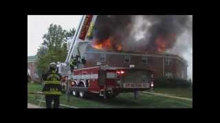 SPRINGFIELD NJ 3RD ALARM FIRE 9 3 2010 [upl. by Esiocnarf437]