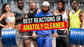 BEST REACTIONS of ANATOLY CLEANER  Elite Powerlifter Pretended to be a CLEANER in Gym Prank [upl. by Ware716]