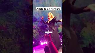 Adele said this to her fansmusic love adelelive adelechallenge adele adeleconcert adelealbum [upl. by Nnaharas]