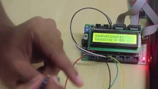 Interfacing of Magnetometer Using ATmega Controller [upl. by Jacqui]