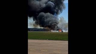 RARE  2022 Wings over Texas disaster Airshow MidAir Collision in Dallas Texas [upl. by Kahle]